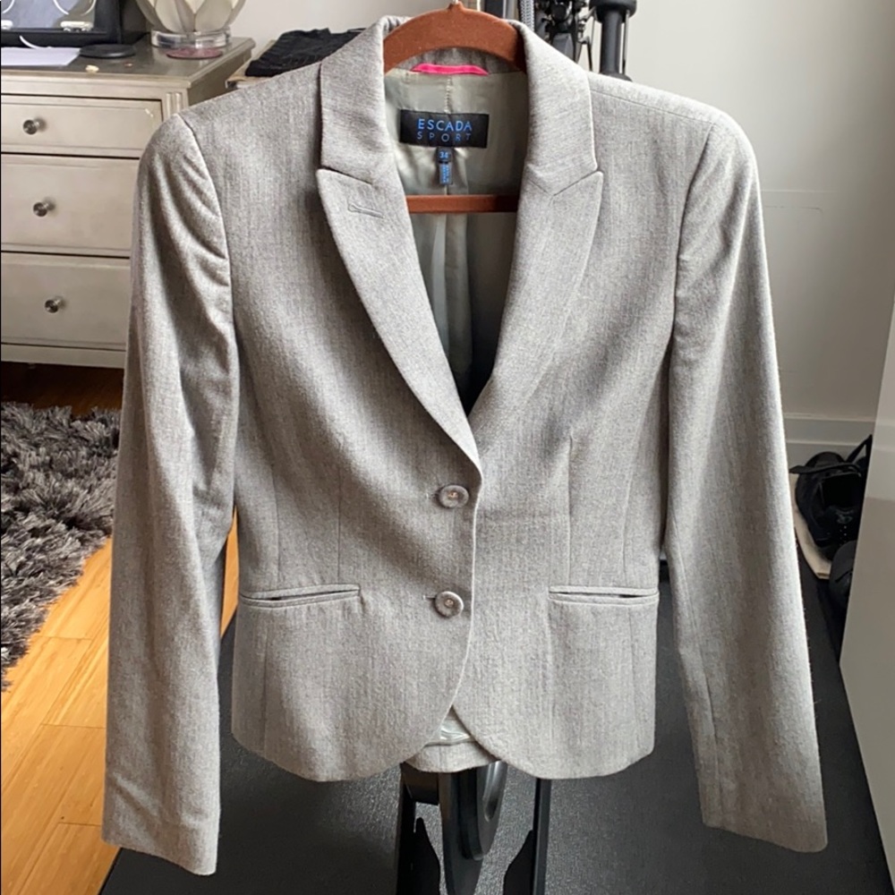 Escada Sport grey wool blazer